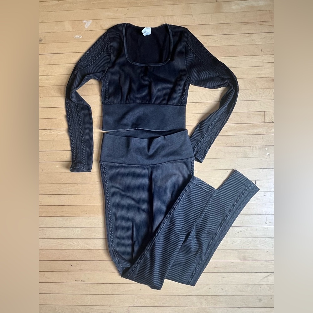 Offline by Aerie Seamless Cable Square Neck Top - Picture 5 of 5